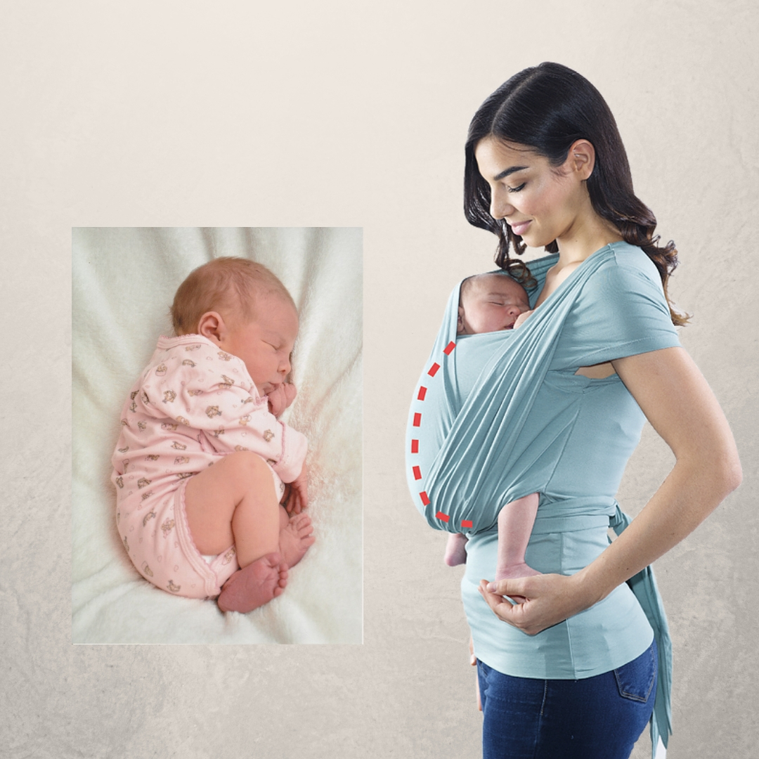 Tacón construcción Circunferencia Cómo portear a un recién nacido de forma ergonómica y segura