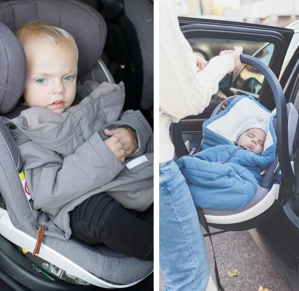 como abrigar a un bebe recien nacido en la silla de coche