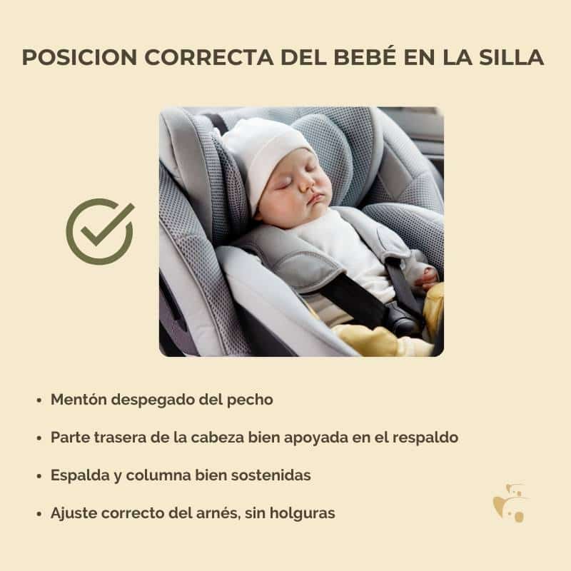 infografía sobre cómo transportar a un bebé recién nacido en una silla de auto de forma segura