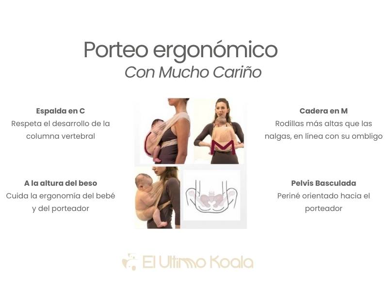 tips para portear al bebé de forma ergonómica y que no rechace ser porteado