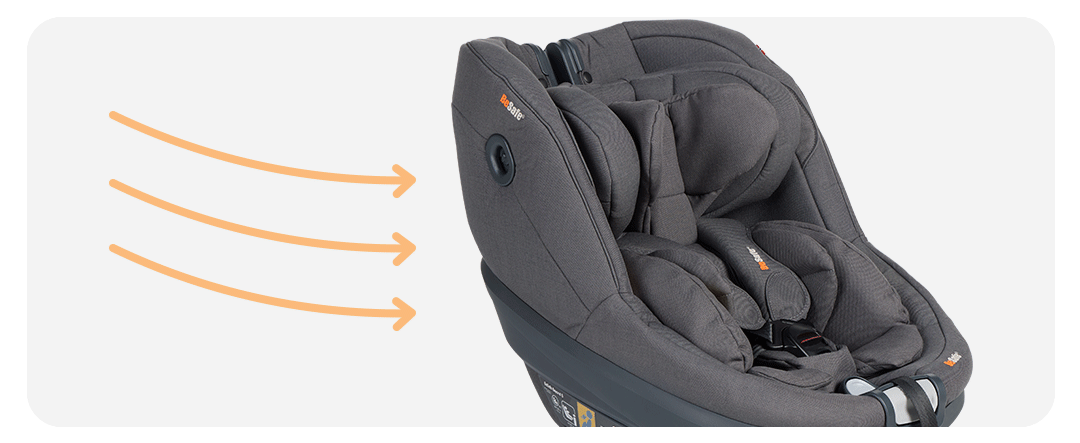 Detalle de la protección lateral SIP+ de la BeSafe Beyond² B